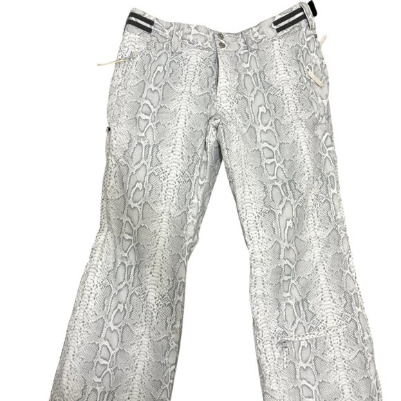 Descente Pants Womens Size 10 White Ski Snow Insulated Snowboard Outdoor Pockets - Picture 1 of 7
